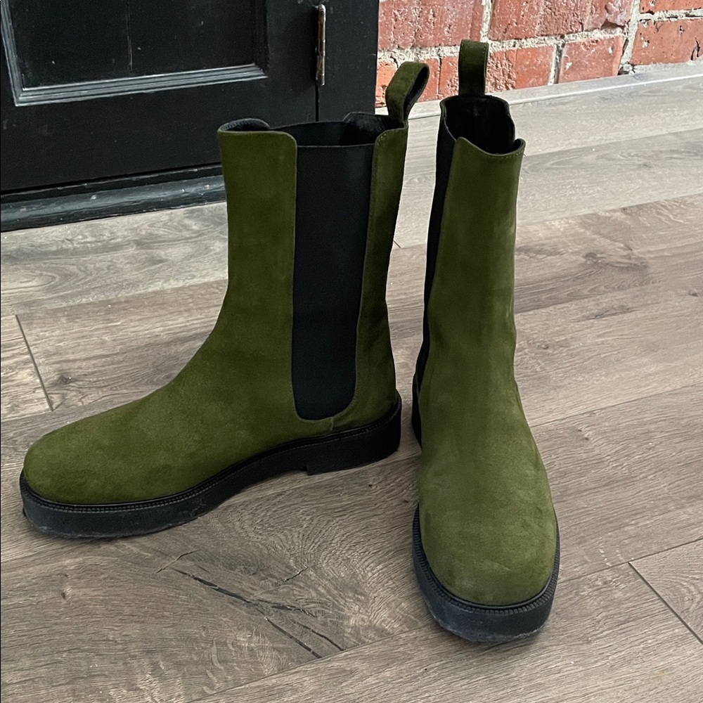 Green STAUD Palamino Boots (Brand New)